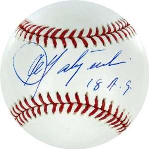  Carl Yastrzemski Autographed Baseball with 18 AS 