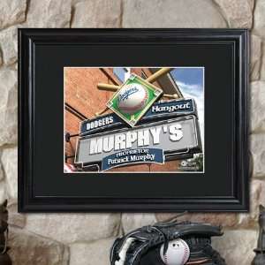  Personalized MLB Pub Sign with Wood Frame