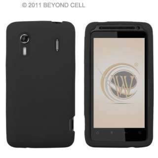 Black Skin for Sprint HTC Evo Design 4G Silicone Rubber Case  