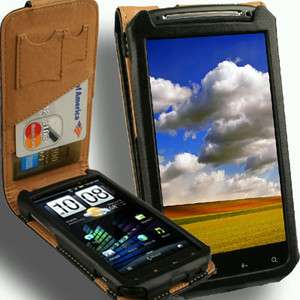 Leather Flip Case for HTC Sensation 4G Pouch Holster  