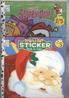 New Sticker Color Books Scooby Doo Jingle Chills Merr  