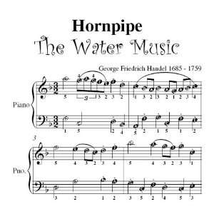  Hornpipe Water Music Handel Easy Piano Sheet Music George 
