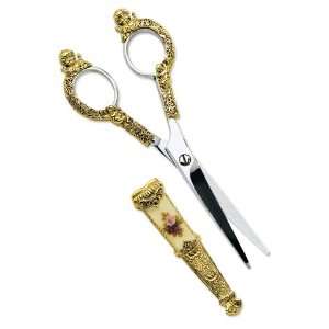    tone 2.5in Blade Floral Manor House Scissors/Mixed Metal Jewelry