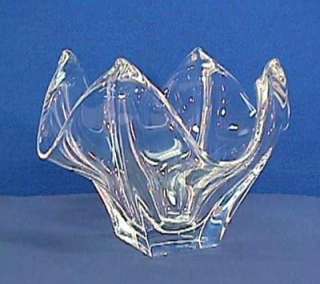Large Art Glass Cofrac Verrier France Center Piece Bowl  