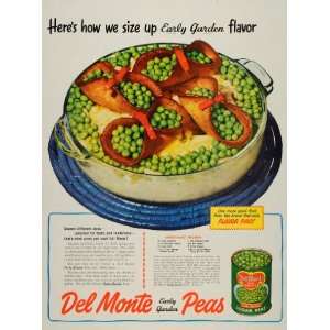   Early Garden Sugar Peas Macaroni   Original Print Ad