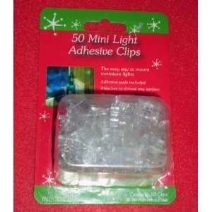  50 Mini Light Adhesive Clips