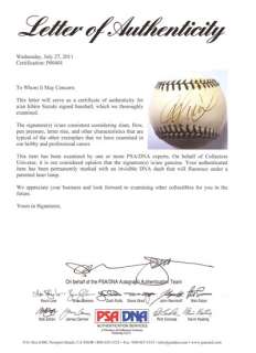 Ichiro Suzuki Autographed Signed 2001 All Star Baseball PSA/DNA 
