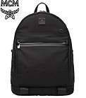 MCM Night Train Black Logo Jacquard Black Backpack Bookbag 12SS New