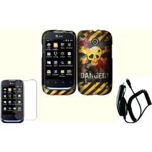   Case Cover+LCD Screen Protector+Car Charger for Huawei Fusion U8652