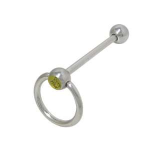    Door Knocker Middle Finger Barbell Tongue Ring   001090 41 Jewelry