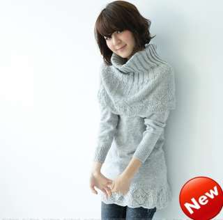 2011 fashion women sweater Lapel lady Korean long sweater dress Mixed 