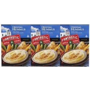 Fantastic Foods Original Hummus, Boxes, 6 oz, 3 ct (Quantity of 4)