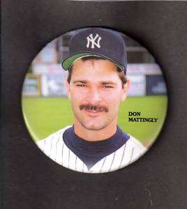 1993 JKA Don Mattingly PIN BACK BUTTON Yankees 3  