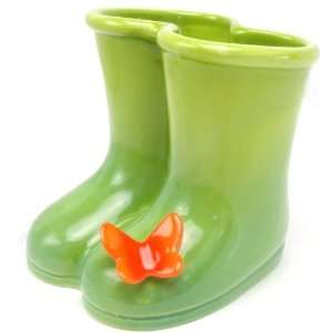  Petals Garden Boots with Butterfly Container Vase