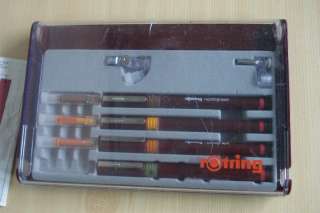 ANTIQUE GERMAN DRAFTING INDIA INK PEN SET ROTRING BOXED  