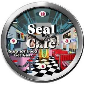  SEAL 14 Inch Cafe Metal Clock Quartz Movement Kitchen 