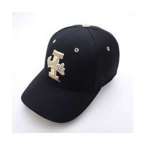 Idaho Vandals Team Logo Fitted Hat (Black)  Sports 
