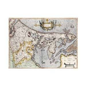 Gerhardt Mercator   Map Of Holland Giclee Canvas 