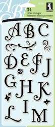Coffee House Alphabet Inkadinkado Clear Rubber Stamps  