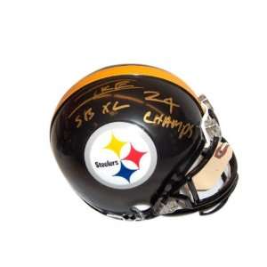  Ike Taylor Pittsburgh Steelers Autographed Mini Helmet 