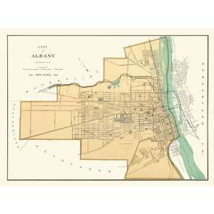  ALBANY NEW YORK MAP BY HORACE ANDREWS 1805