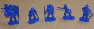CIVIL WAR SOLDIERS 40 Plastic Figures Blue Western MARX Vintage ARMY 