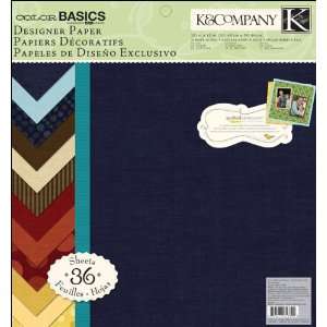   Designer Paper Pad 12X12 Imbue 36 Sheets Arts, Crafts & Sewing