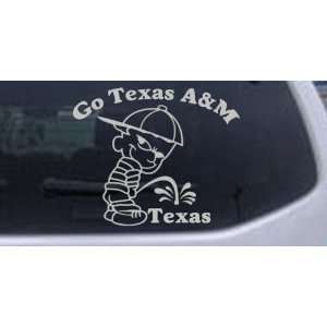  Go Texas AandM Pee On Texas Car Window Wall Laptop Decal 
