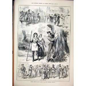   1880 Scenes As You Like It Imperial Theatre Romance
