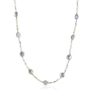  in2 design Madeleine Silver Nugget, Grey Pearl Necklace 
