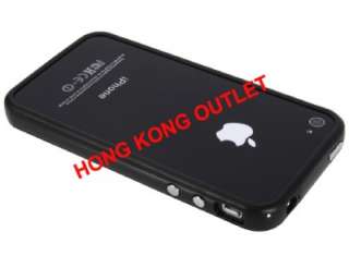 iPhone 4 4G Black Bumper Case Frame E60b  