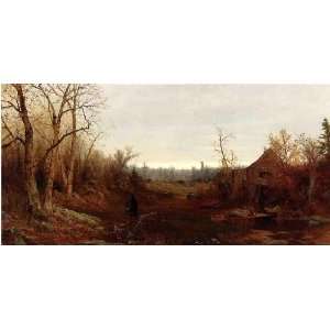  FRAMED oil paintings   Jervis McEntee   24 x 12 inches 