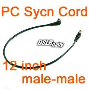 12 inch Male to Male M M FLASH PC Sync Cable Cord 12  