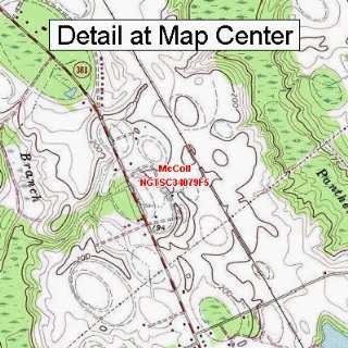  USGS Topographic Quadrangle Map   McColl, South Carolina 