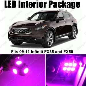 Infiniti FX35 and FX50 PINK Interior LED Package (12 Pieces)