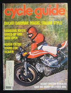 CYCLE GUIDE Magazine September 1978 Ducati Darmah 900  