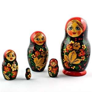   Leaves Russian Nesting Dolls, Matryoshka, Matreshka