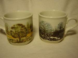 Biltons  2 Tree Scenery Mugs Made in England  