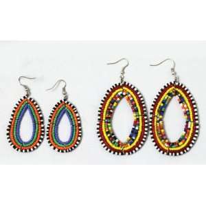  Massai Beaded Earrings  Small/Medium 