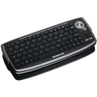 IOGEAR GKM681R 2.4GHz Wireless Compact Keyboard with Optical Trackball 