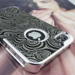   Bling Tribal Designer Leather Back Hard Case Cover for iPhone 4 4S