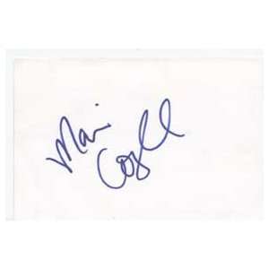 MARISA COUGHLAN Signed Index Card In Person