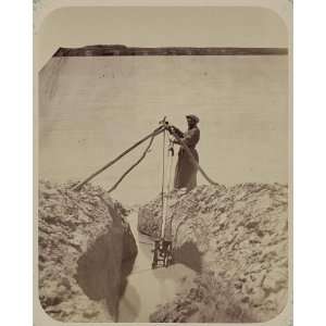   Asia,agriculture,irrigating fields,bucket,c1865