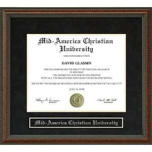  Mid America Christian University (MACU) Diploma Frame 