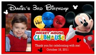 12 MICKEY MOUSE CLUBHOUSE BIRTHDAY PARTY PHOTO MAGNETS PARTY FAVORS 