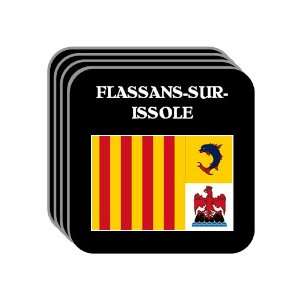   FLASSANS SUR ISSOLE Set of 4 Mini Mousepad Coasters 