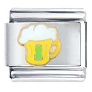  Yellow Cappuccino Cup Food Italian Charms Bracelet Link 