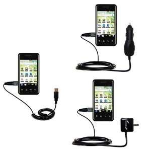  USB cable with Car and Wall Charger Deluxe Kit for the LG 