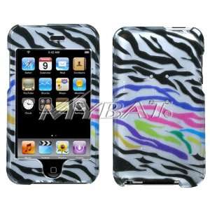  Ipod Touch 2nd and 3rd Gen Rainbow Zebra Skin (2D Silver 