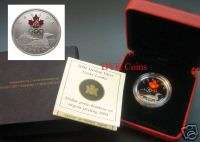 2004 CANADA $1 COLOUR LUCKY LOONIE OLYMPIC PROOF SILVER  